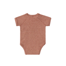 Load image into Gallery viewer, Organic Kimono Bodysuit S/S - Clay Speckled
